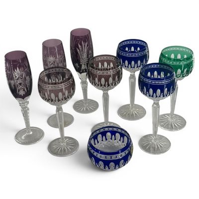 Sale Photo Thumbnail #208: 9-Pc Waterford Clarendon Crystal Group