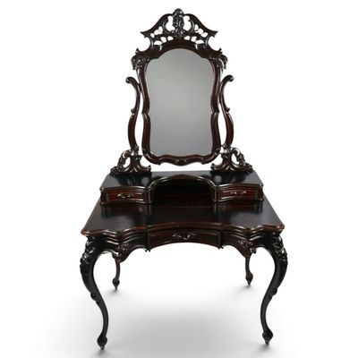 Sale Photo Thumbnail #58: Rococo Revival Rosewood Dressing Table Attributed to Alexander Roux
