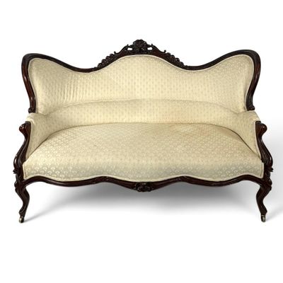 Sale Photo Thumbnail #159: American Rococo Rosewood Sofa