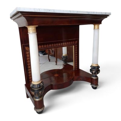 Sale Photo Thumbnail #84: Quervelle Attributed Classical Pier Table