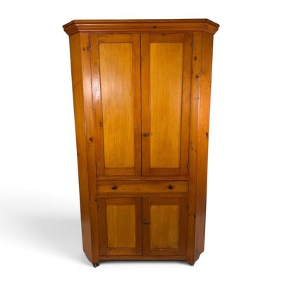 Sale Photo Thumbnail #158: American Pine Corner Cupboard