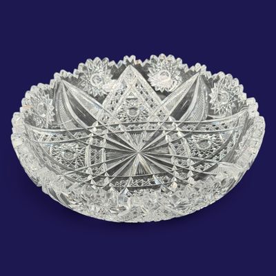 Sale Photo Thumbnail #197: American Brilliant Period Cut Glass Bowl, 9 in.