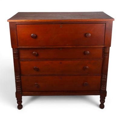 Sale Photo Thumbnail #132: Kentucky Cherry Bonnet Chest of Drawers