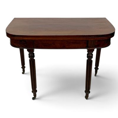 Sale Photo Thumbnail #213: American Federal Mahogany Card Table, Probably Salem, Massachusetts