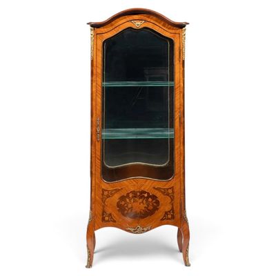 Sale Photo Thumbnail #111: French Louis XV Marquetry Vitrine