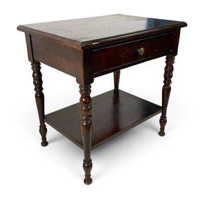 Sale Photo Thumbnail #284: American Late Sheraton Walnut One-Drawer Stand