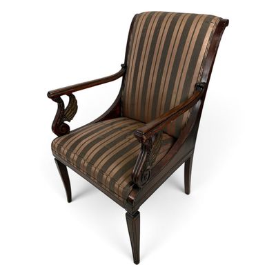 Sale Photo Thumbnail #262: American Classical Mahogany Library Armchair
