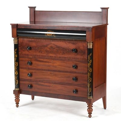 Sale Photo Thumbnail #46: New York Classical Rosewood Bureau