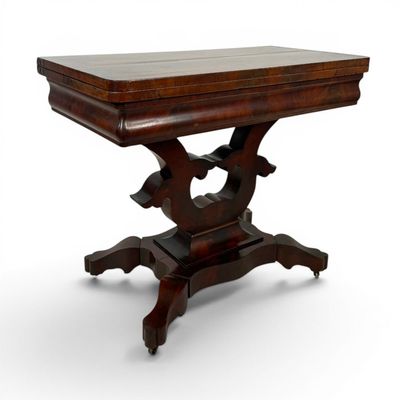 Sale Photo Thumbnail #150: American Classical Mahogany Card Table