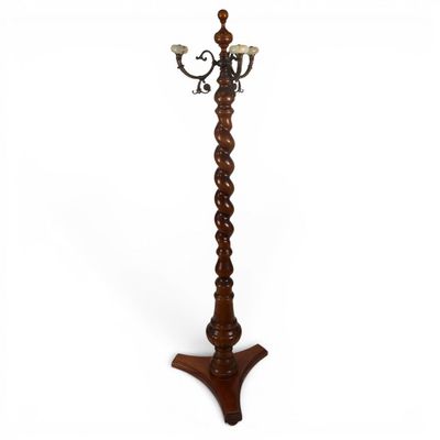 Sale Photo Thumbnail #139: Victorian Walnut and Brass Hall Tree