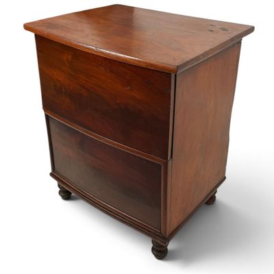 Sale Photo Thumbnail #246: American Late Classical Mahogany Bow-Front Pot Commode