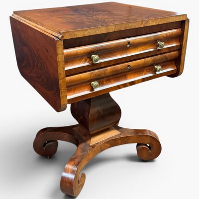 Sale Photo Thumbnail #285: American Empire Mahogany Work Table