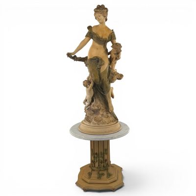Sale Photo Thumbnail #204: After Moreau Venus Figural Lamp Stand