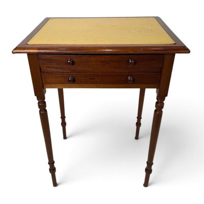 Sale Photo Thumbnail #280: American Mahogany Two-Drawer Work and Writing Table