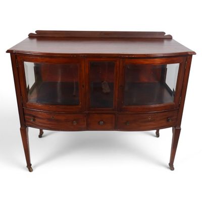 Sale Photo Thumbnail #318: Sheraton Revival Mahogany Display Buffet