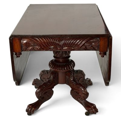 Sale Photo Thumbnail #88: New York Classical Carved Mahogany Table