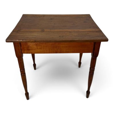 Sale Photo Thumbnail #247: Southern Country Mixed-Wood Stand Table with Georgia Inscription/Provenance