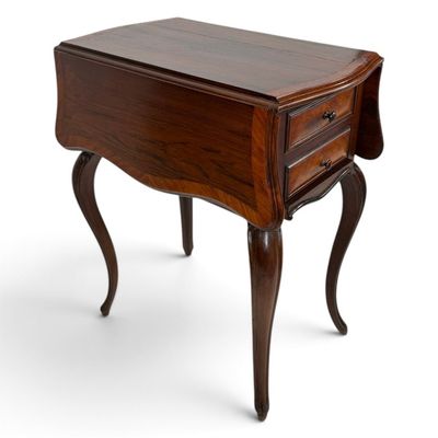 Sale Photo Thumbnail #233: French Napoleon III Rosewood Drop-Leaf Table