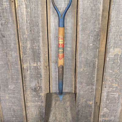 Sale Photo Thumbnail #483: Belknap Blue Grass No. BG102 Vintage Taper Forged No. 2 Square Point Shovel