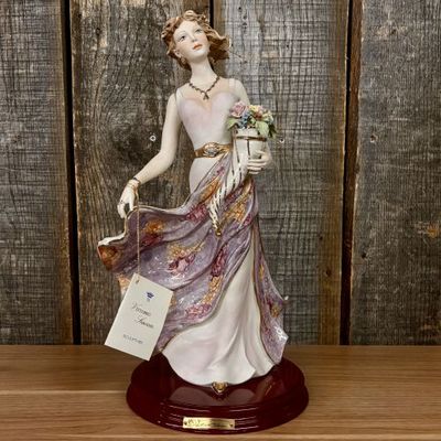 Sale Photo Thumbnail #6: Vittorio Sabadin Capodimonte Porcelain Lady with Cornucopia Figurine