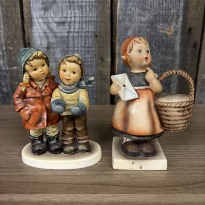 Sale Photo Thumbnail #25: Two Goebel M.J. Hummel Porcelain Figurines, Meditation and A Star For You