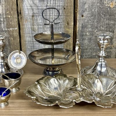 Sale Photo Thumbnail #468: An Assortment of Gorham and Other Silver Plated Table Service Items