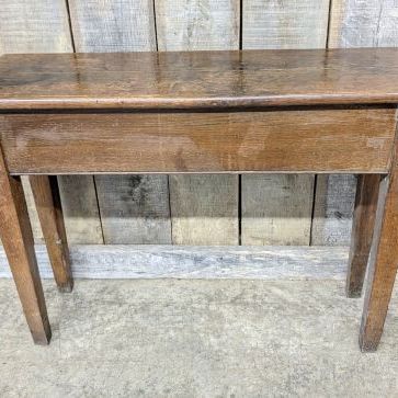 Sale Photo Thumbnail #169: Antique American Primitive Lift-Top Oak Console Table