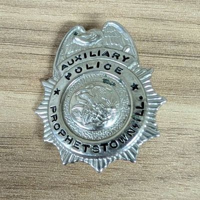 Sale Photo Thumbnail #211: Prophetstown Illinois Auxiliary Police Shield Badge