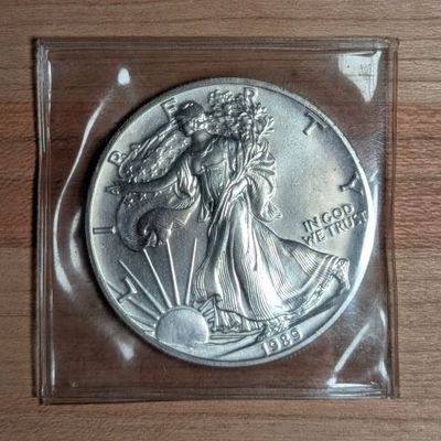 Sale Photo Thumbnail #310: 1989 American Silver Eagle 1 Ounce .999 Fine Silver Coin