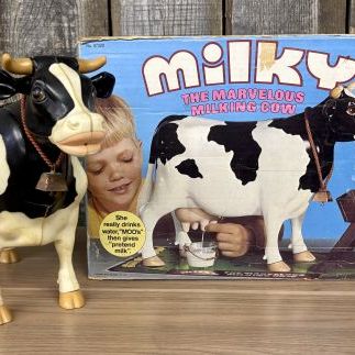 Sale Photo Thumbnail #94: 1977 Kenner Milky The Marvelous Milking Cow with Original Box