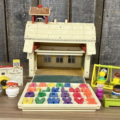 Sale Photo Thumbnail #405: A Collection of Fisher-Price Play Family School and Accessory Toys
