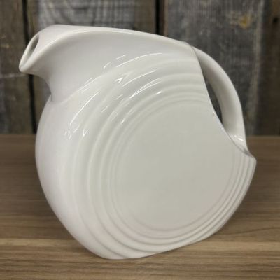 Sale Photo Thumbnail #362: Homer Laughlin Fiesta White Small Disc Pitcher