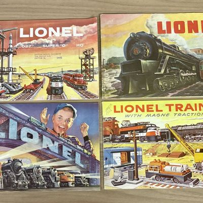Sale Photo Thumbnail #593: A Collection of Four Vintage Lionel Train Consumer Product Catalogs 1948-1958