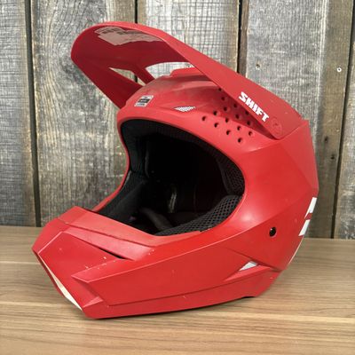 Sale Photo Thumbnail #472: Shift White Label Full Face Motocross Helmet Red Size XXL