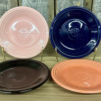 Sale Photo Thumbnail #151: A Set of Four Homer Laughlin Fiesta Salad Plates in Assorted Colors