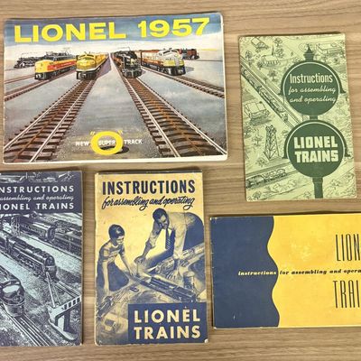 Sale Photo Thumbnail #595: A Collection of Vintage Lionel Train Consumer Catalog and Instruction Manuals