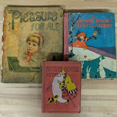 Sale Photo Thumbnail #326: Three Volumes of Antique and Vintage Illustrated Children's Books, 1888-1927