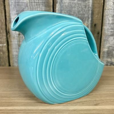 Sale Photo Thumbnail #135: Homer Laughlin Fiesta Turquoise Large Disc Water Pitcher