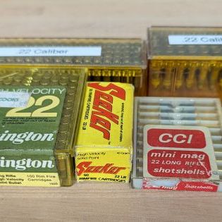 Sale Photo Thumbnail #302: A Lot of 5 Containers of .22 Caliber Rimfire Ammunition
