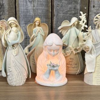 Sale Photo Thumbnail #43: A Set of Six Enesco Foundations Religious and Inspirational Figurines by Karen Hahn