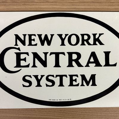 Sale Photo Thumbnail #578: Ande Rooney Inc. New York Central System Porcelain Enamel Advertising Sign