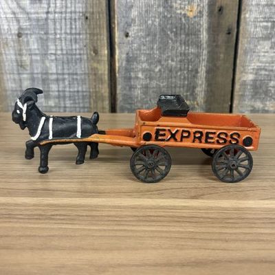Sale Photo Thumbnail #85: Vintage Goat-Drawn Express Wagon