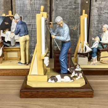 Sale Photo Thumbnail #60: A Trio of Norman Rockwell Museum Limited Edition Bisque Porcelain Figurines