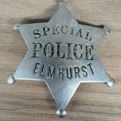 Sale Photo Thumbnail #210: Elmhurst Illinois Special Police Die-Stamped Star Badge