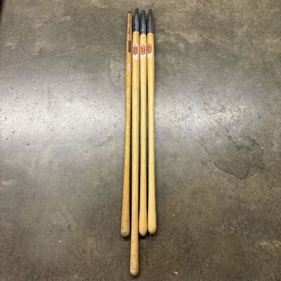 Sale Photo Thumbnail #521: Four Vintage Belknap Blue Grass Hardwood Replacement Tool Handles