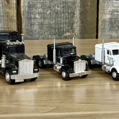 Sale Photo Thumbnail #541: A Collection of Five Vintage Semi-Tractor Cabs and Fire Engine by Lionel, GATA, and Szetoy