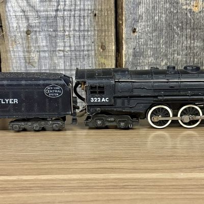Sale Photo Thumbnail #529: American Flyer S-Gauge New York Central 322 AC Steam Locomotive and Tender