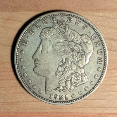 Sale Photo Thumbnail #315: US 1921-D Morgan Silver Dollar