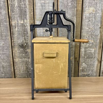 Sale Photo Thumbnail #398: Elgin Antique Metal Butter Churn
