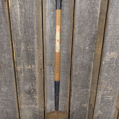 Sale Photo Thumbnail #485: Vintage Belknap Blue Grass D-Handle Steel Digging Shovel